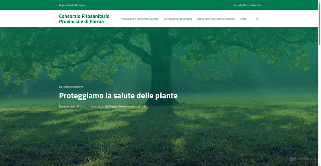 Security scan screenshot of https://www.fitosanitario.pr.it/