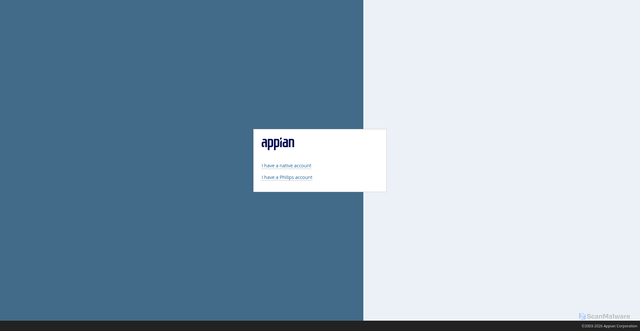 Security scan screenshot of https://philips.appiancloud.com