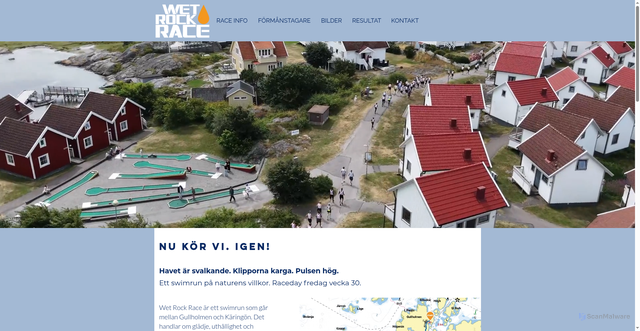 Security scan screenshot of https://wetrockrace.se