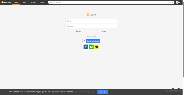 Security scan screenshot of https://hoyatag.com