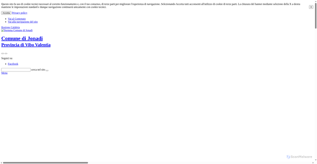 Security scan screenshot of https://www.comune.ionadi.vv.it/