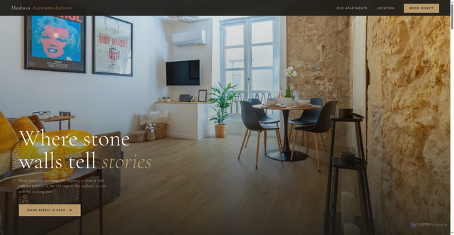 Security scan screenshot of http://medusa-accommodations.com/