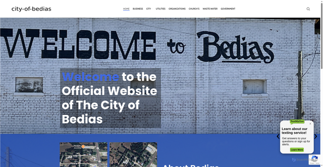 Security scan screenshot of https://www.cityofbedias.gov/