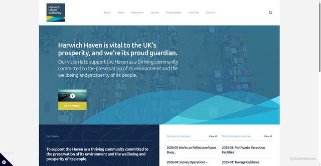 Security scan screenshot of https://hha.co.uk/