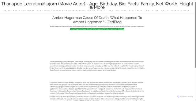 Security scan screenshot of https://nusaglobalmedia-dpsuywzva9wq.edgeone.app/amber-hagerman-cause-of-death-what-happened-to-amber-hagerman-zedblog.html
