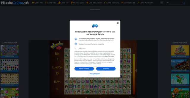 Security scan screenshot of https://pikachucodien.net