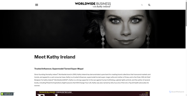 Security scan screenshot of https://wwbki.com/meet-kathy-ireland-2/