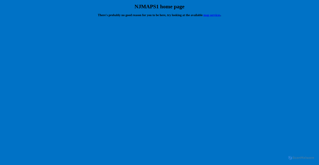 Security scan screenshot of https://njmaps1.rad.rutgers.edu