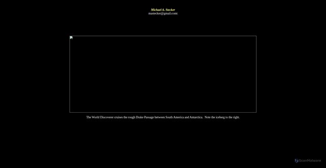 Security scan screenshot of http://mstecker.com/pages/antdrakeship.htm