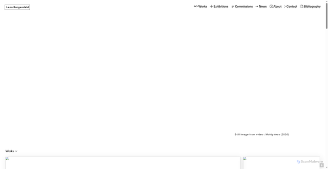 Security scan screenshot of https://lenabergendahl.se