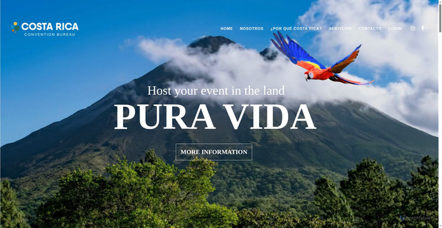 Security scan screenshot of https://costaricaconventionbureau.org/