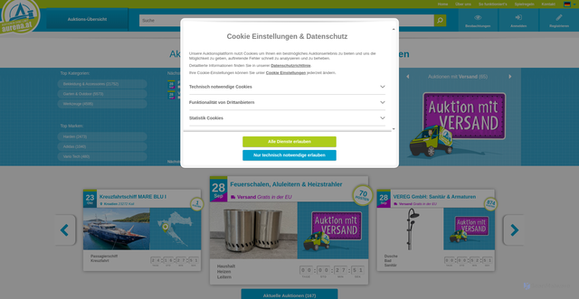 Security scan screenshot of https://www.aurena.at