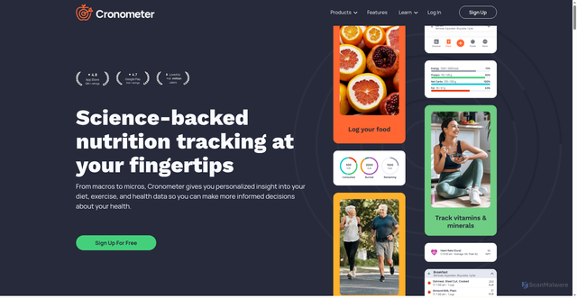 Security scan screenshot of https://cronometer.com