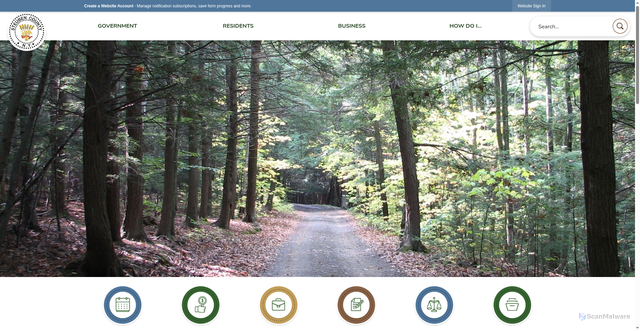 Security scan screenshot of https://steubencountyny.gov/