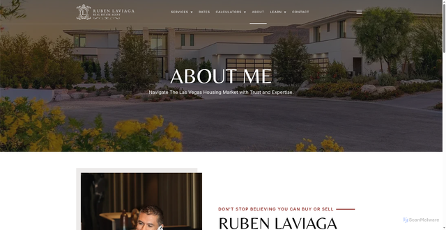 Security scan screenshot of https://onlinelasvegashomes.com/about/