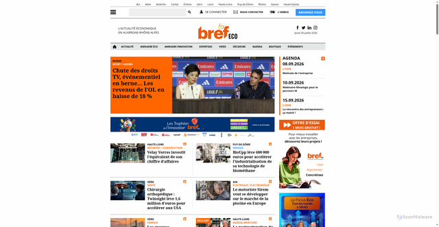 Security scan screenshot of https://brefeco.com