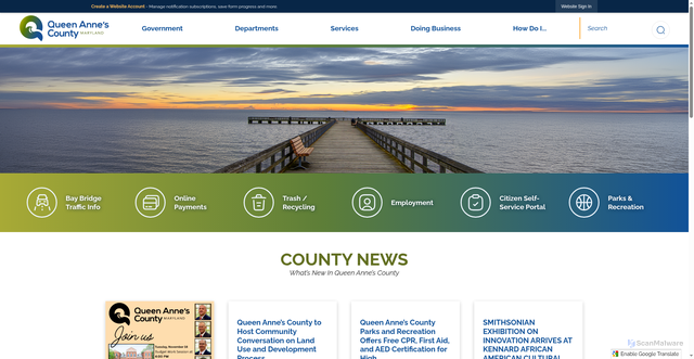 Security scan screenshot of https://www.qac.org/