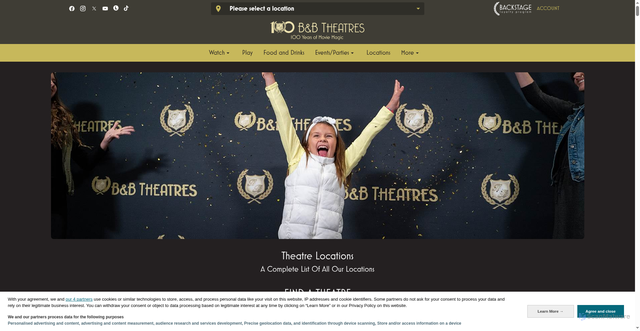 Security scan screenshot of https://www.bbtheatres.com/our-theatres/