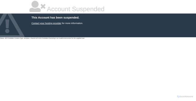 Security scan screenshot of http://dat.gov.np/cgi-sys/suspendedpage.cgi