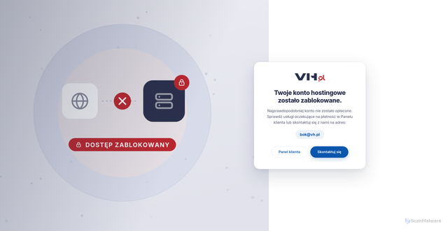 Security scan screenshot of https://vh18996.vh.net.pl/tel/Telpark/Inicia-Telpark.php