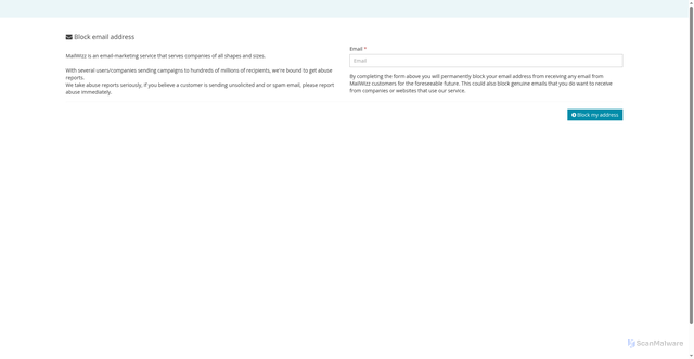 Security scan screenshot of https://bestsciencejournals.com/index.php/lists/block-address