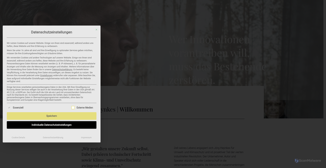 Security scan screenshot of https://joergheynkes.de/