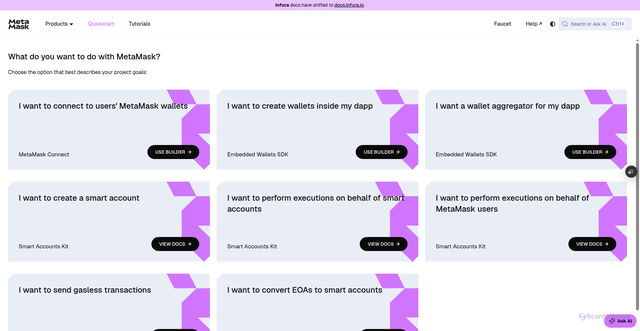 Security scan screenshot of http://metamask-docs-75mpj2s96-consensys-ddffed67.vercel.app/quickstart/