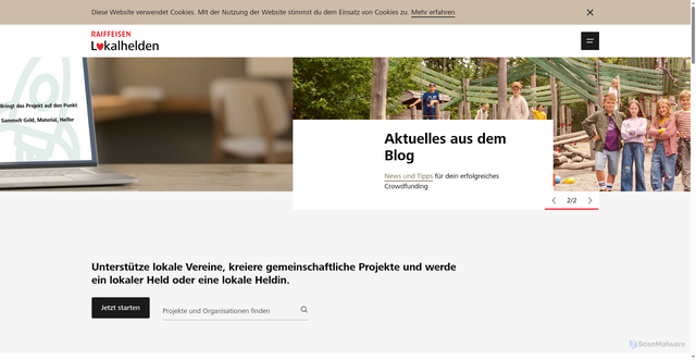 Security scan screenshot of https://lokalhelden.ch
