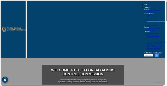 Security scan screenshot of https://flgaming.gov/