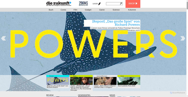 Security scan screenshot of https://diezukunft.de