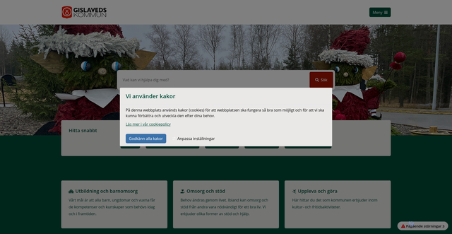 Security scan screenshot of https://www.gislaved.se/