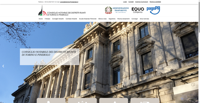 Security scan screenshot of https://www.consiglionotariletorino.it/