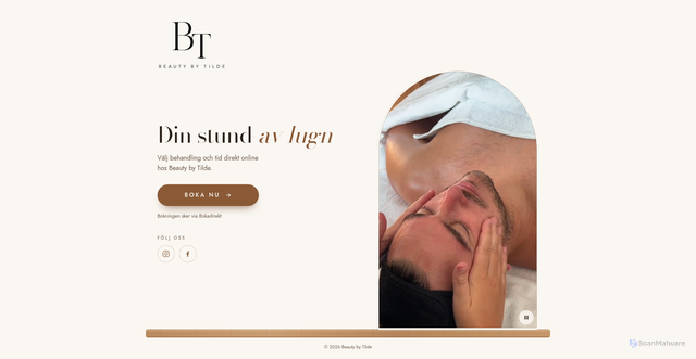 Security scan screenshot of https://beautyby.se