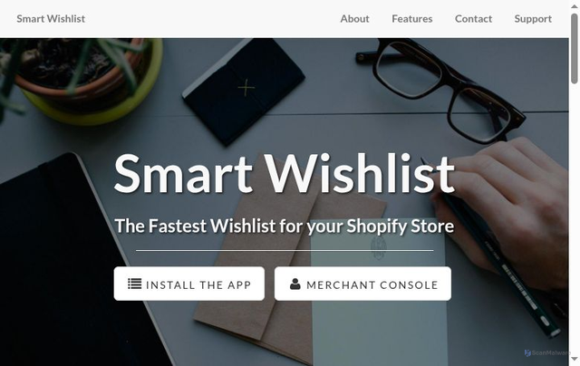 Security scan screenshot of https://smartwishlist2.webmarked.net/