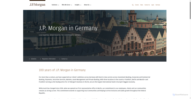 Security scan screenshot of https://www.jpmorgan.com