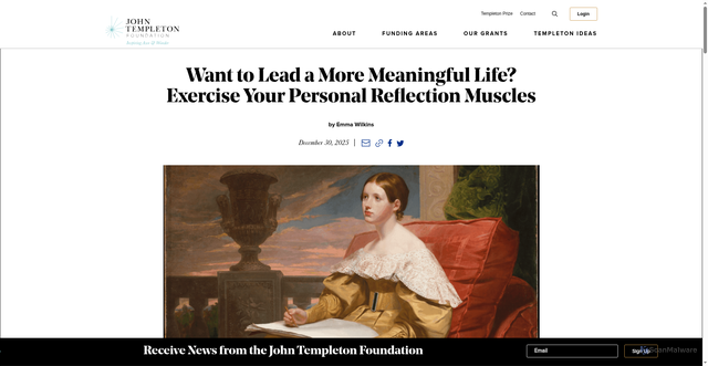 Security scan screenshot of https://www.templeton.org/news/want-to-lead-a-more-meaningful-life-exercise-your-personal-reflection-muscles
