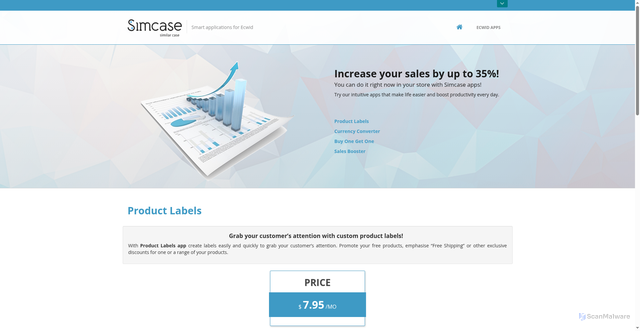 Security scan screenshot of https://portal.simcase.ru