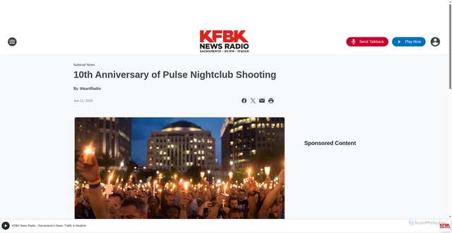 Security scan screenshot of http://www.kfbk.com/content/2026-06-12-10th-anniversary-of-pulse-nightclub-shooting/