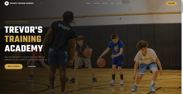 Security scan screenshot of https://trevorstrainingacademy.com/