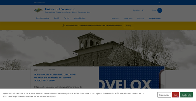Security scan screenshot of https://unionedelfossanese.cn.it/