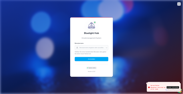 Security scan screenshot of https://bluelight-hub-app.pages.dev/