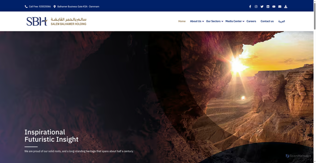 Security scan screenshot of https://salembalhamer.com/