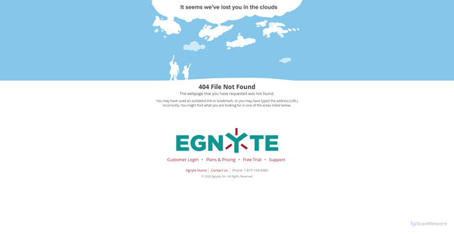 Security scan screenshot of https://sjc-uswest-l1sync.egnyte.com