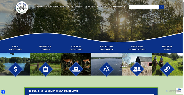 Security scan screenshot of https://www.dextertownshipmi.gov/