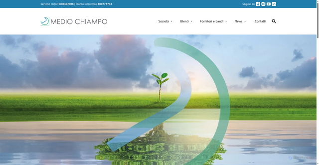 Security scan screenshot of https://mediochiampo.it/