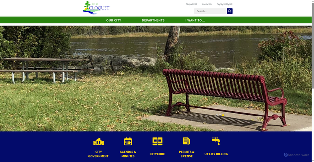 Security scan screenshot of https://www.cloquetmn.gov/