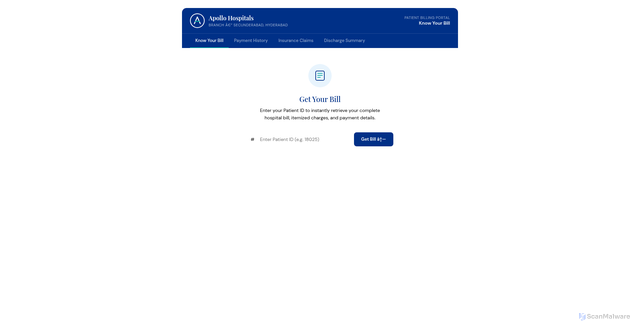 Security scan screenshot of https://apollohospitalsknowbill-1jjo22cz7g.edgeone.app/