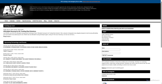 Security scan screenshot of https://www.atasite.org/