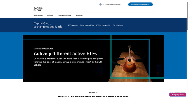 Security scan screenshot of https://www.capitalgroup.com/advisor/investments/exchange-traded-funds.html