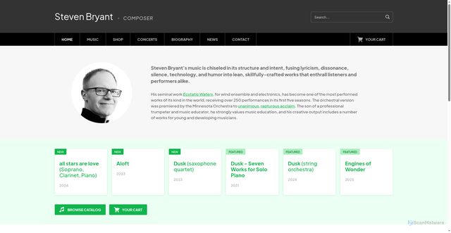 Security scan screenshot of https://www.stevenbryant.com/